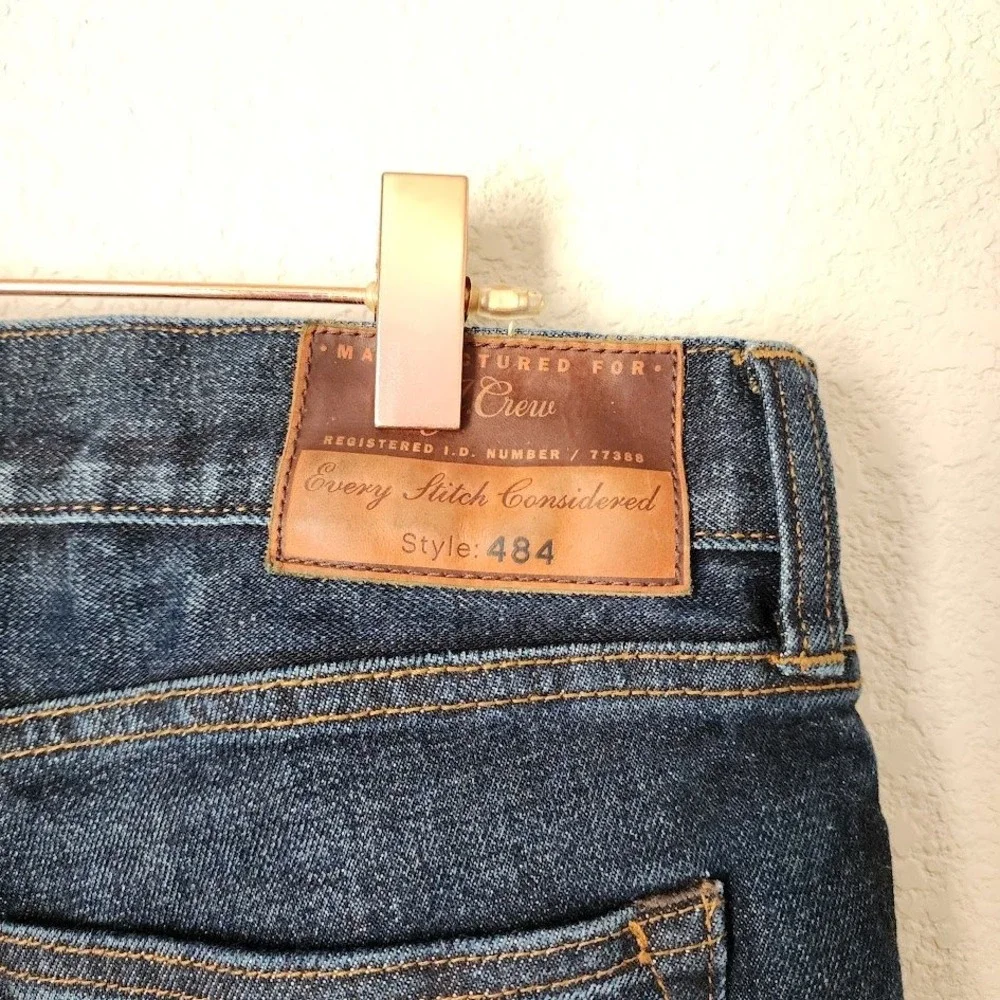 J.CREW Mens 484 Slim Fit Jeans Kurabo Japanese Denim Size 34x34